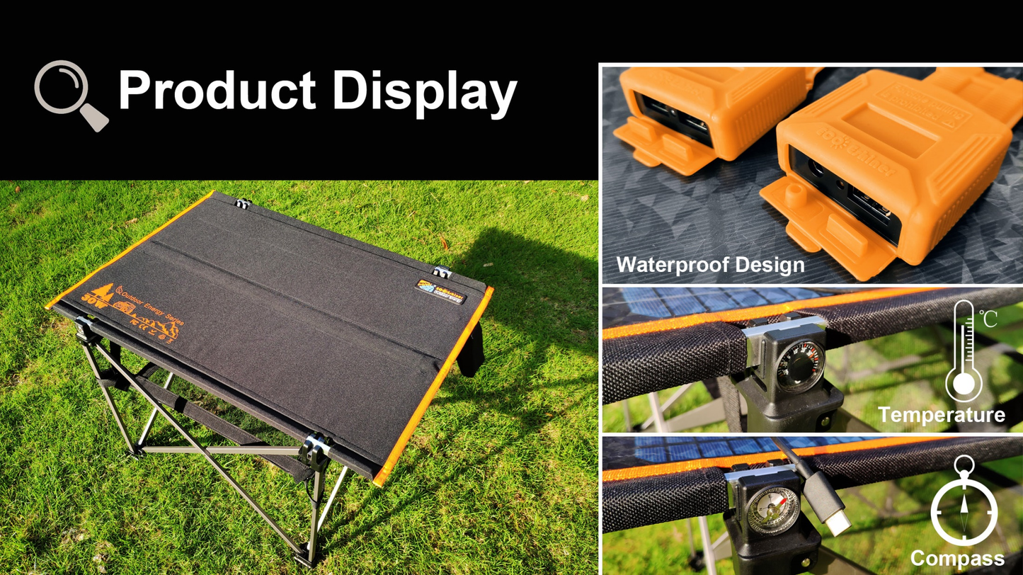 Solar Outdoor Camping Table